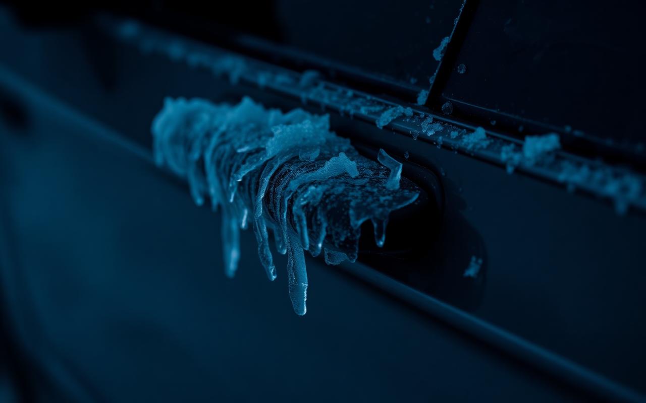 Portière gelée, serrure bloquée, rétroviseur figé : les bons gestes en hiver